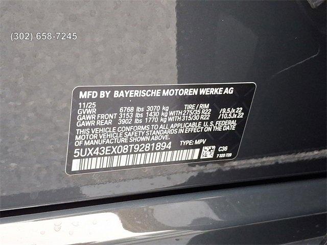 new 2026 BMW X6 car, priced at $110,095