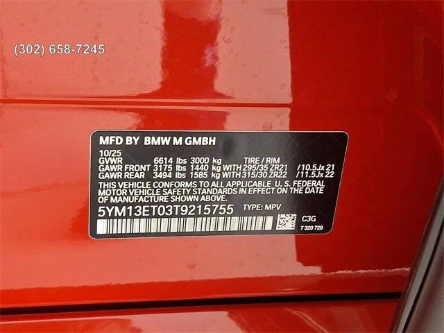 new 2026 BMW X5 M car, priced at $142,575