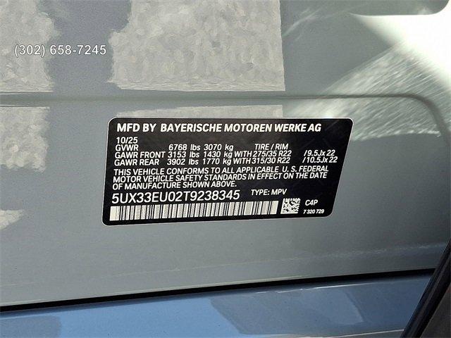 new 2026 BMW X5 car, priced at $100,425