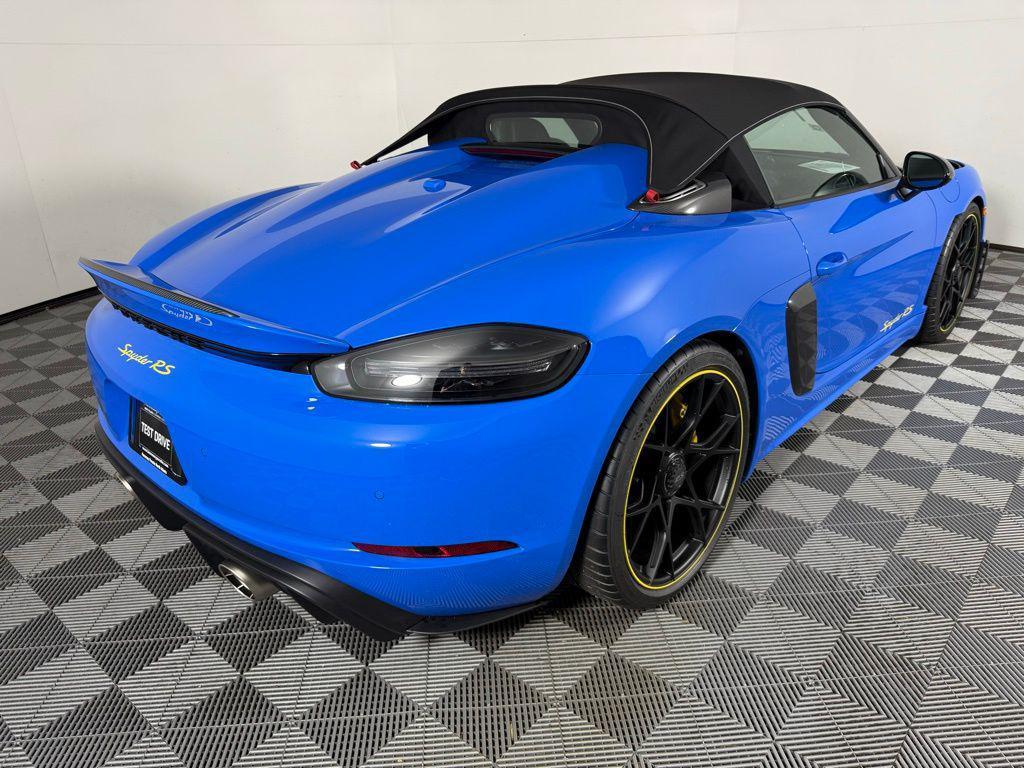 new 2025 Porsche 718 Spyder car, priced at $210,445