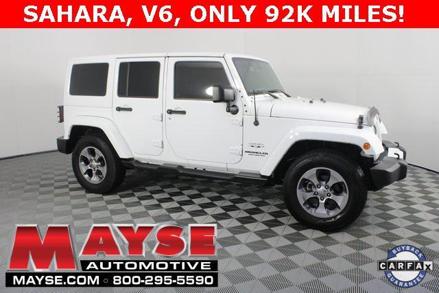 used 2016 Jeep Wrangler Unlimited car, priced at $19,996
