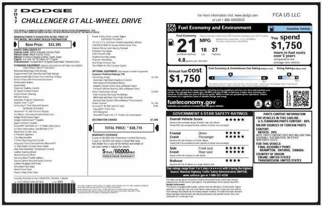 used 2017 Dodge Challenger car, priced at $19,472