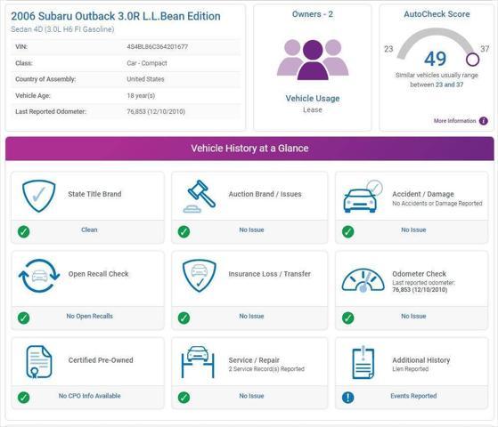used 2006 Subaru Outback car, priced at $10,995