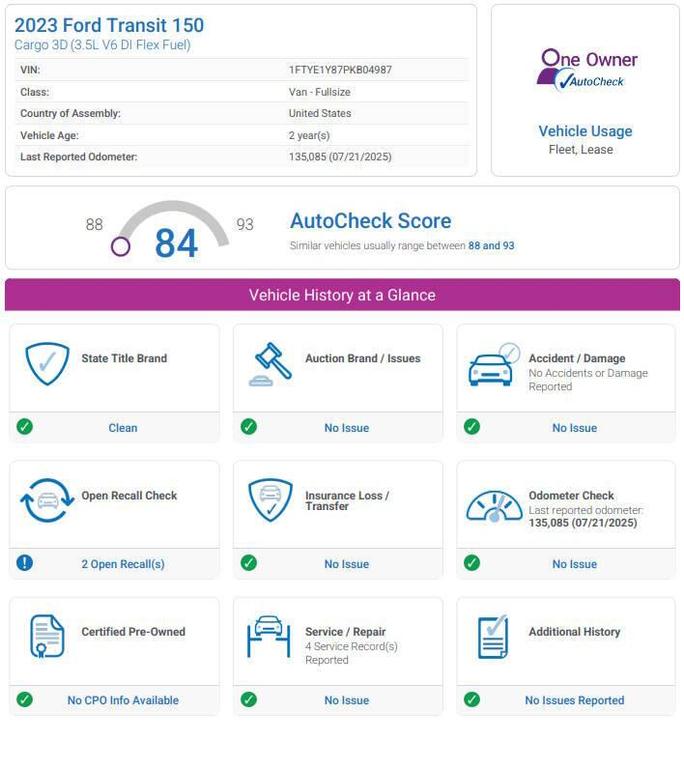 used 2023 Ford Transit-150 car, priced at $21,974