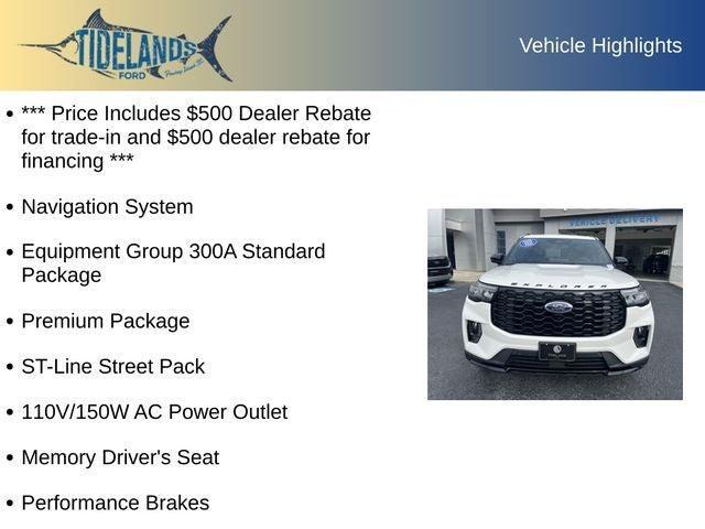 used 2025 Ford Explorer car, priced at $47,995