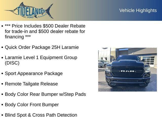 used 2021 Ram 1500 car, priced at $38,275