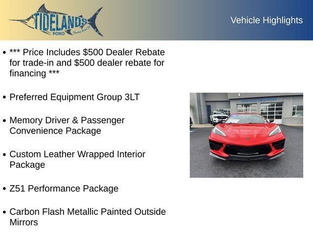 used 2022 Chevrolet Corvette car, priced at $76,825