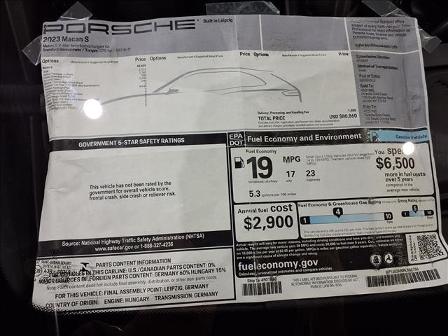 used 2023 Porsche Macan car, priced at $66,500