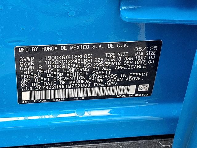 new 2026 Honda HR-V car, priced at $31,350