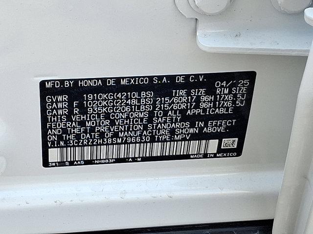 new 2025 Honda HR-V car, priced at $28,750