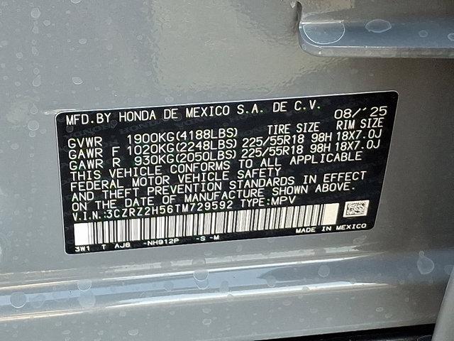 new 2026 Honda HR-V car, priced at $31,405