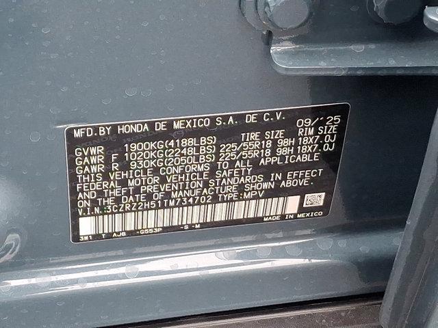 new 2026 Honda HR-V car, priced at $31,405