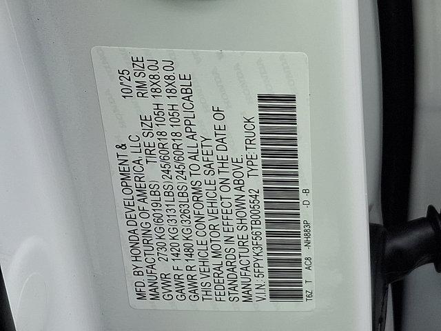 new 2026 Honda Ridgeline car, priced at $45,345