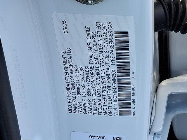 new 2025 Honda Accord car, priced at $32,165