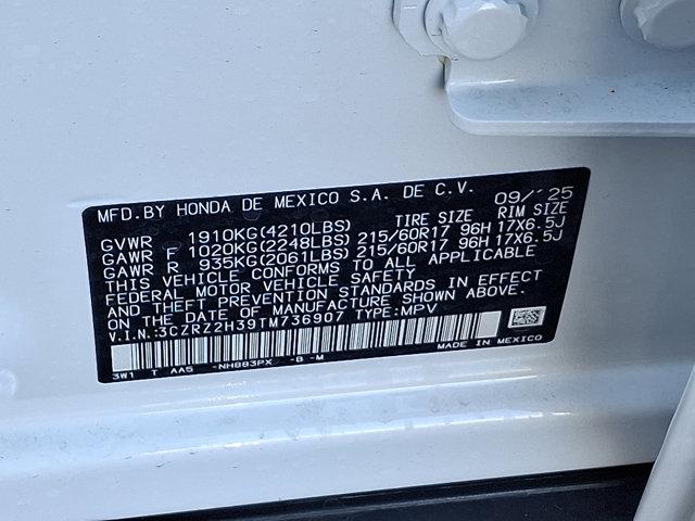 new 2026 Honda HR-V car, priced at $29,605