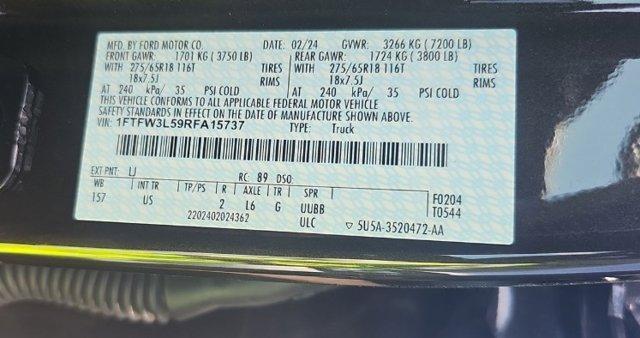 used 2024 Ford F-150 car, priced at $45,200