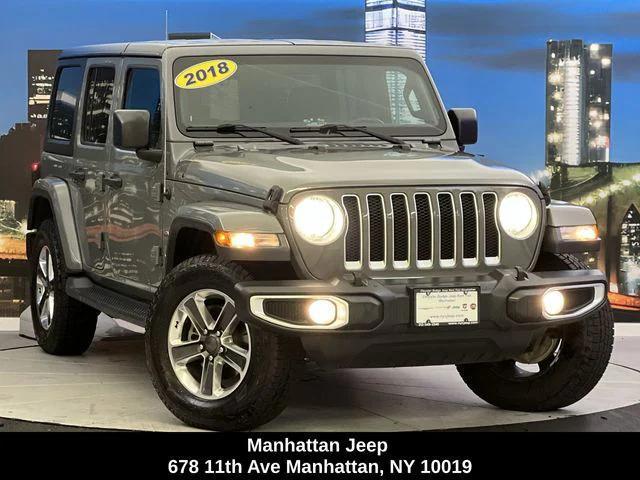 used 2018 Jeep Wrangler Unlimited car, priced at $25,736