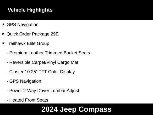 new 2024 Jeep Compass car, priced at $42,000