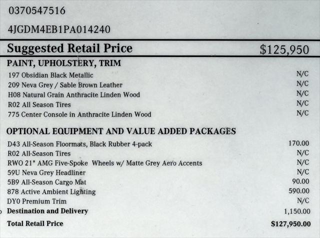 used 2023 Mercedes-Benz EQS 580 car, priced at $65,999