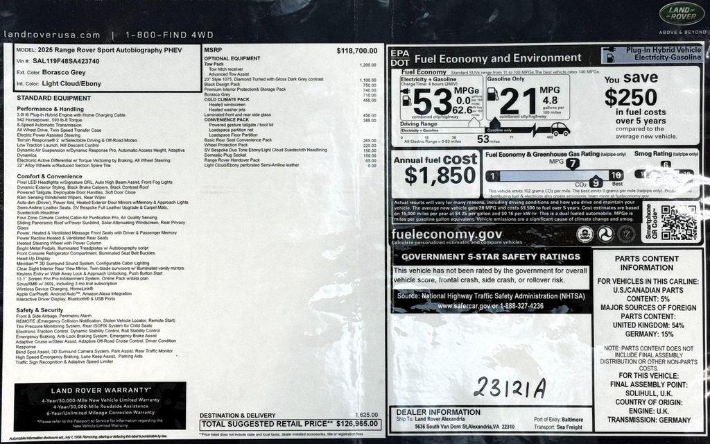 used 2025 Land Rover Range Rover Sport car