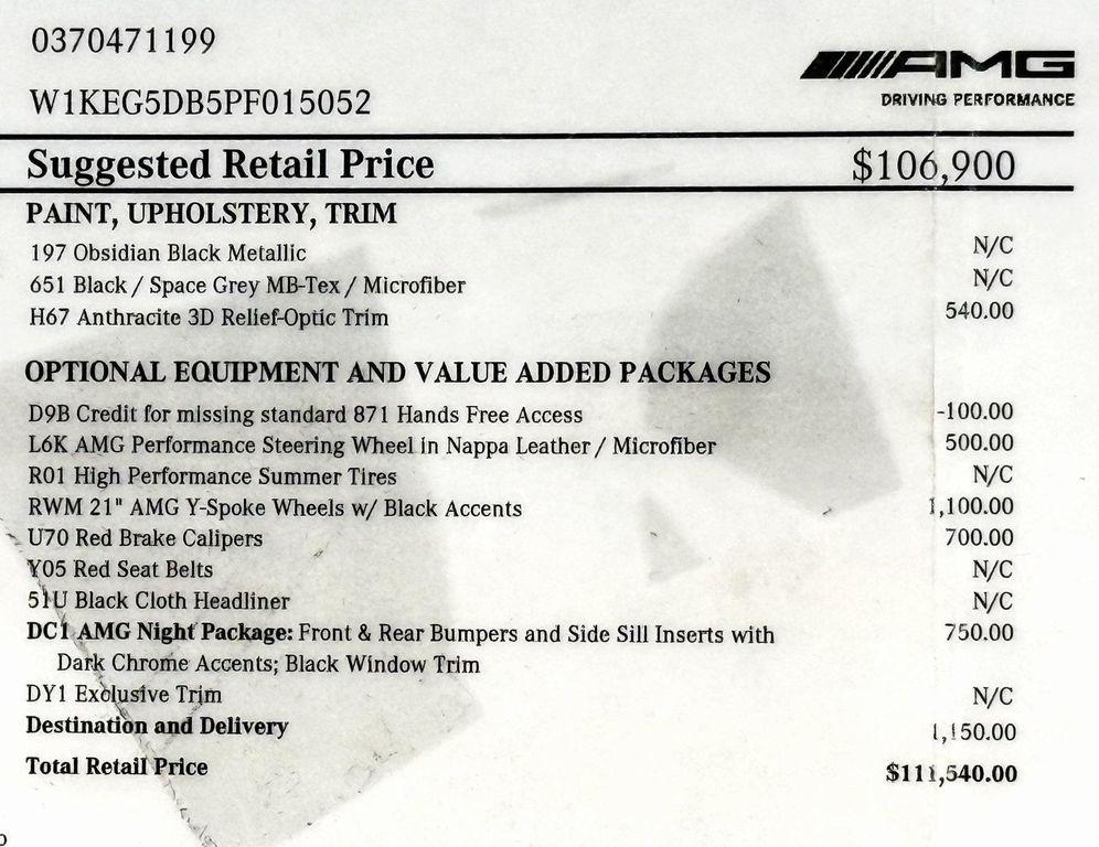 used 2023 Mercedes-Benz AMG EQE car, priced at $53,999