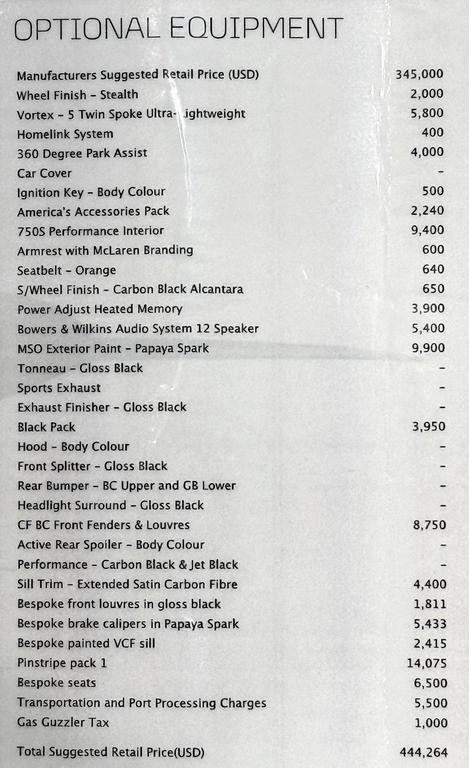 used 2024 McLaren 750S car, priced at $369,999