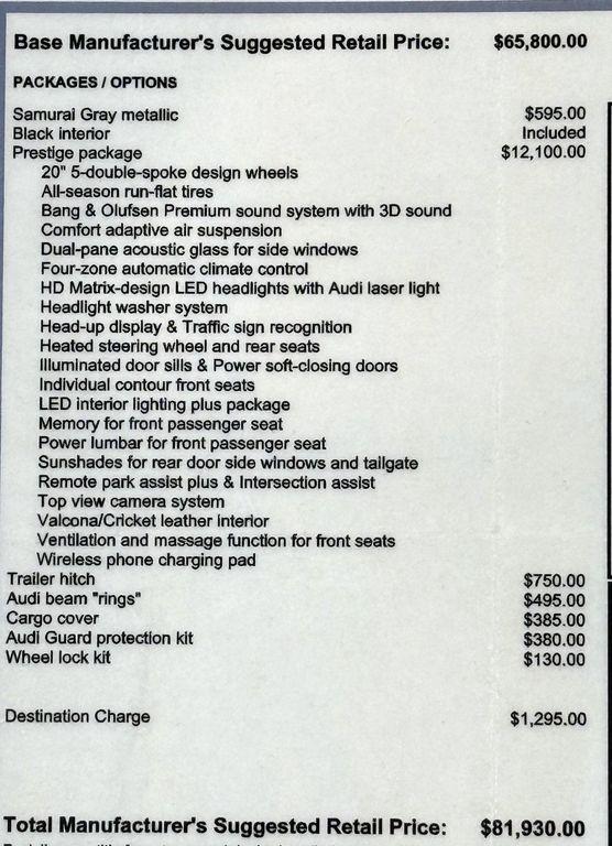 used 2025 Audi Q7 car, priced at $65,999