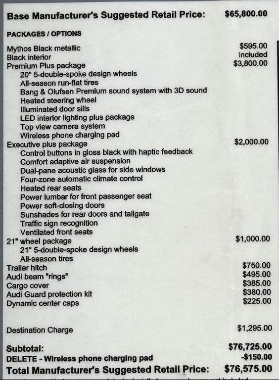 used 2025 Audi Q7 car, priced at $59,999