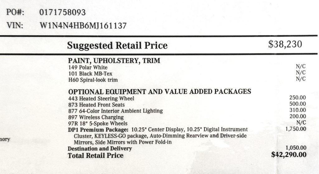 used 2021 Mercedes-Benz GLA 250 car, priced at $30,999