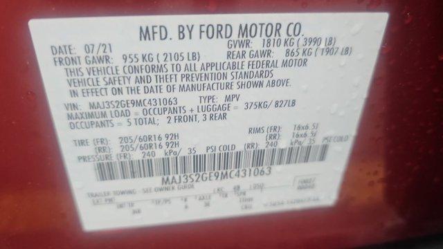 used 2021 Ford EcoSport car, priced at $18,600