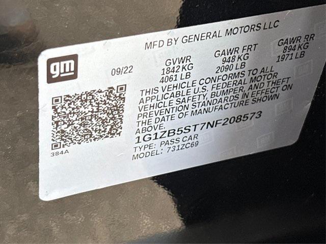 used 2022 Chevrolet Malibu car, priced at $18,729