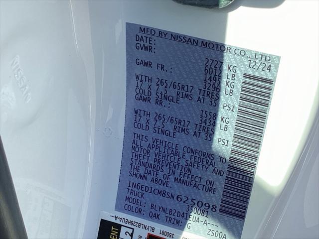 used 2025 Nissan Frontier car, priced at $32,901