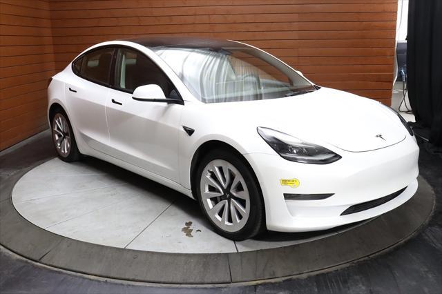 used 2022 Tesla Model 3 car, priced at $25,990