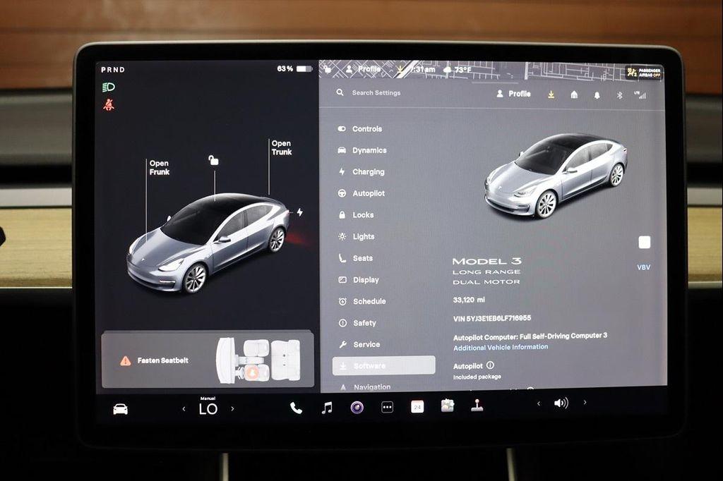used 2020 Tesla Model 3 car, priced at $23,490