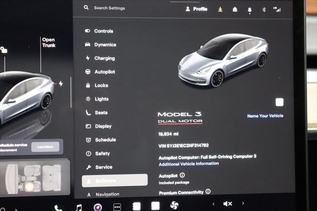 used 2022 Tesla Model 3 car, priced at $28,990