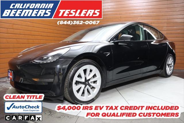 used 2022 Tesla Model 3 car, priced at $20,999