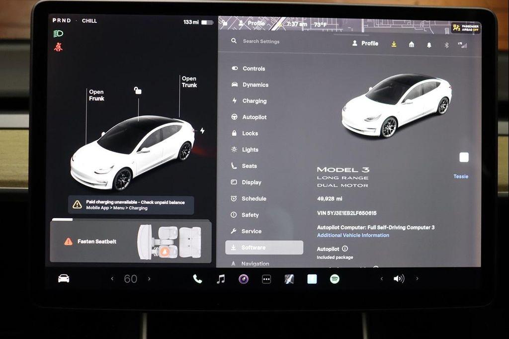 used 2020 Tesla Model 3 car, priced at $19,990