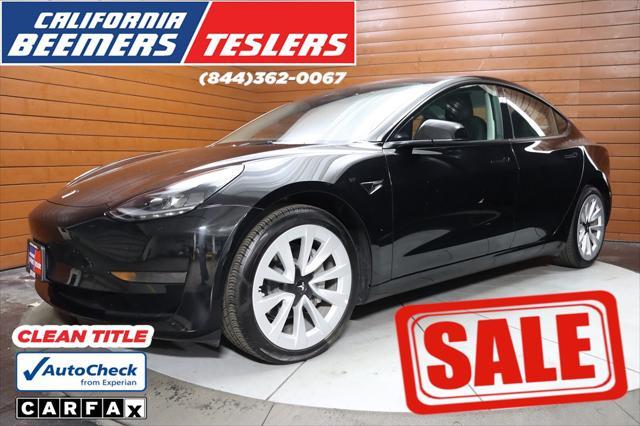 used 2022 Tesla Model 3 car, priced at $26,490