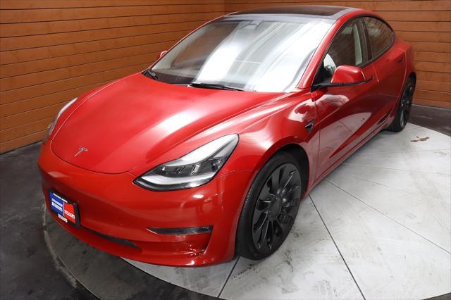 used 2021 Tesla Model 3 car, priced at $27,590