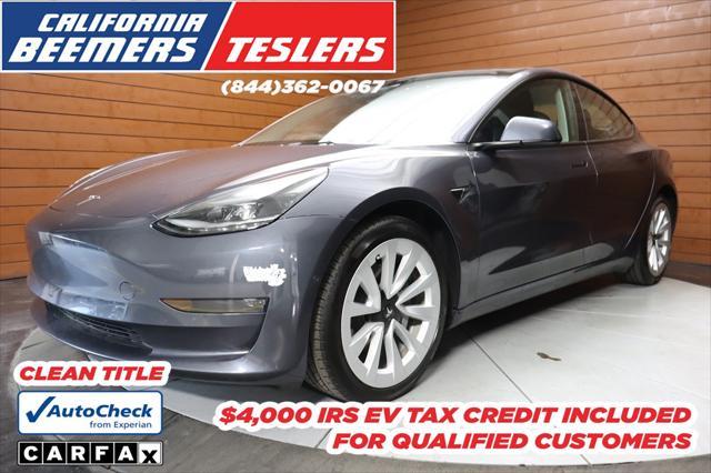 used 2022 Tesla Model 3 car, priced at $20,990