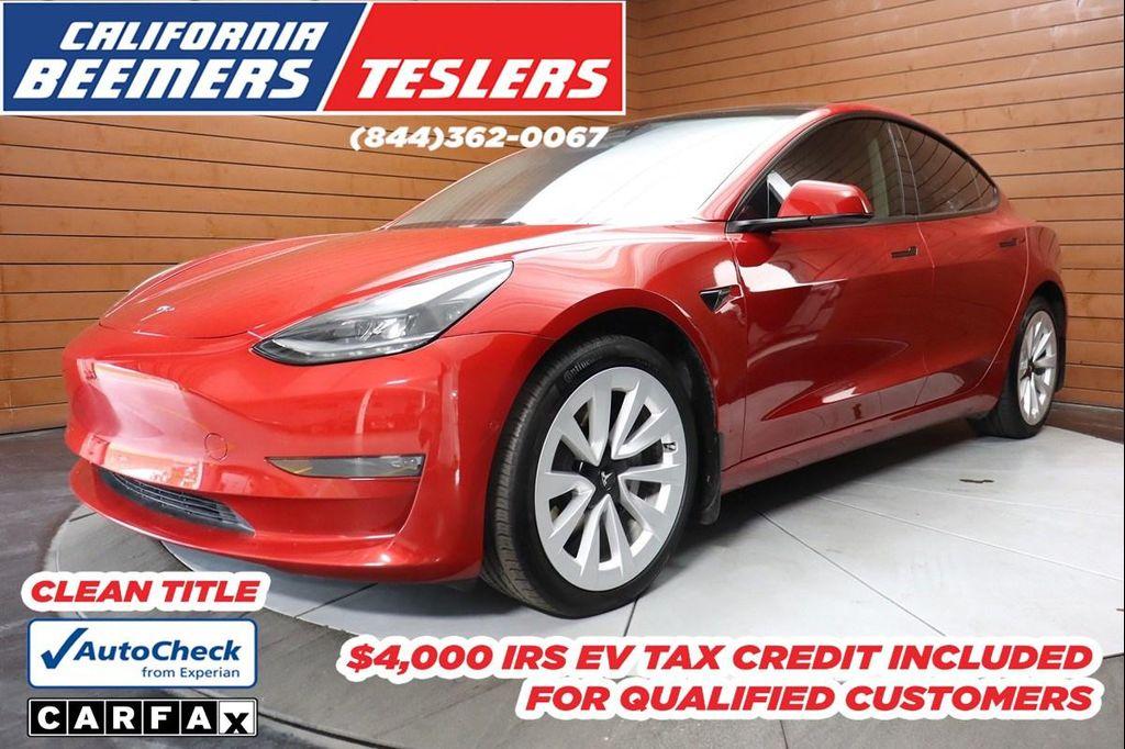 used 2022 Tesla Model 3 car, priced at $20,490