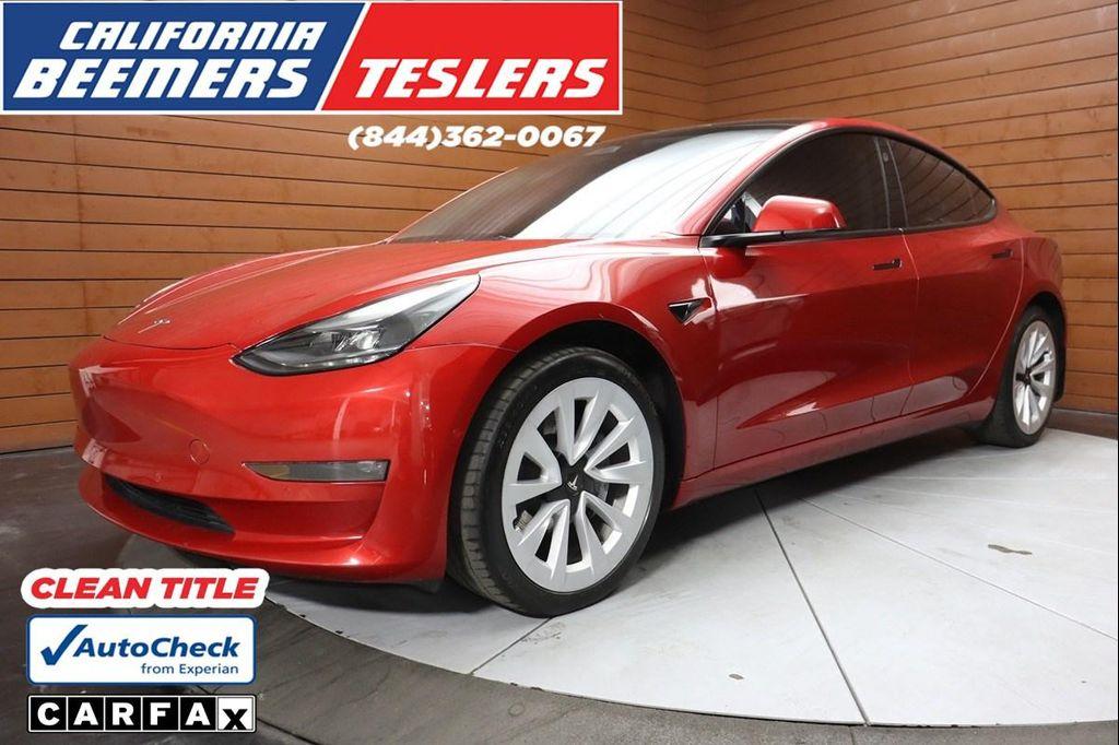 used 2022 Tesla Model 3 car, priced at $26,999