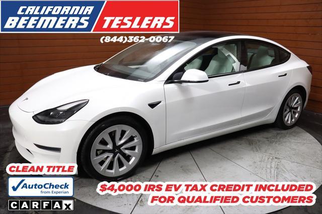 used 2022 Tesla Model 3 car, priced at $19,990