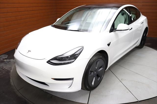 used 2022 Tesla Model 3 car, priced at $27,490