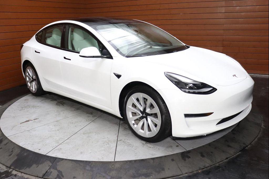 used 2022 Tesla Model 3 car, priced at $21,490