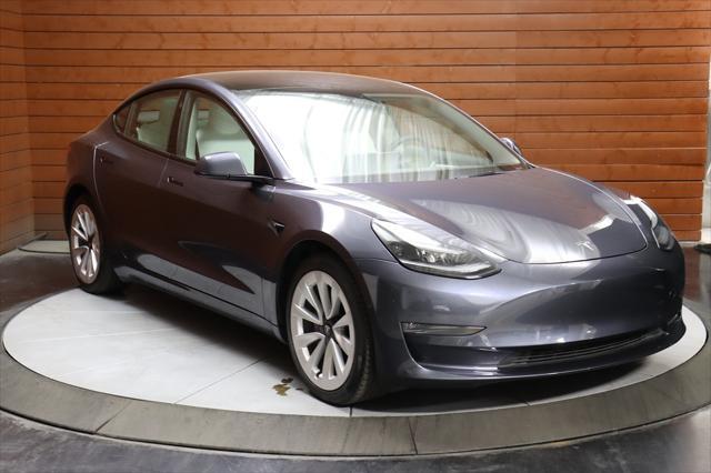 used 2022 Tesla Model 3 car, priced at $27,590