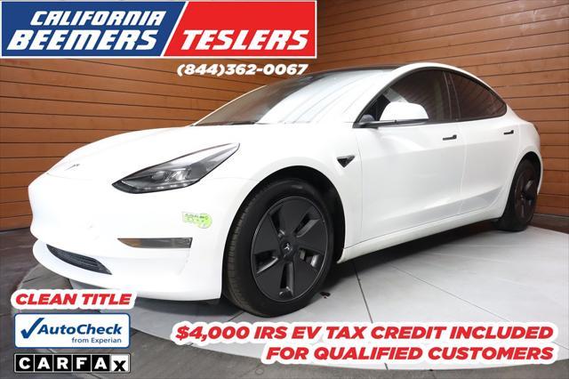used 2023 Tesla Model 3 car, priced at $20,999