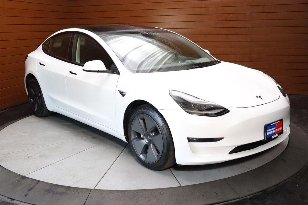 used 2022 Tesla Model 3 car, priced at $25,490