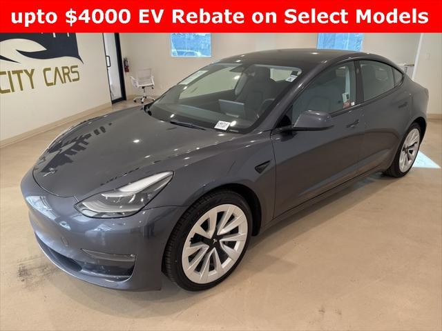 used 2022 Tesla Model 3 car, priced at $25,999