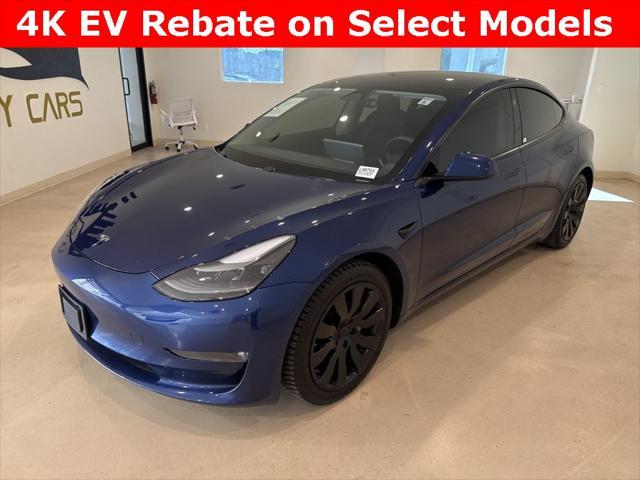 used 2021 Tesla Model 3 car, priced at $23,999